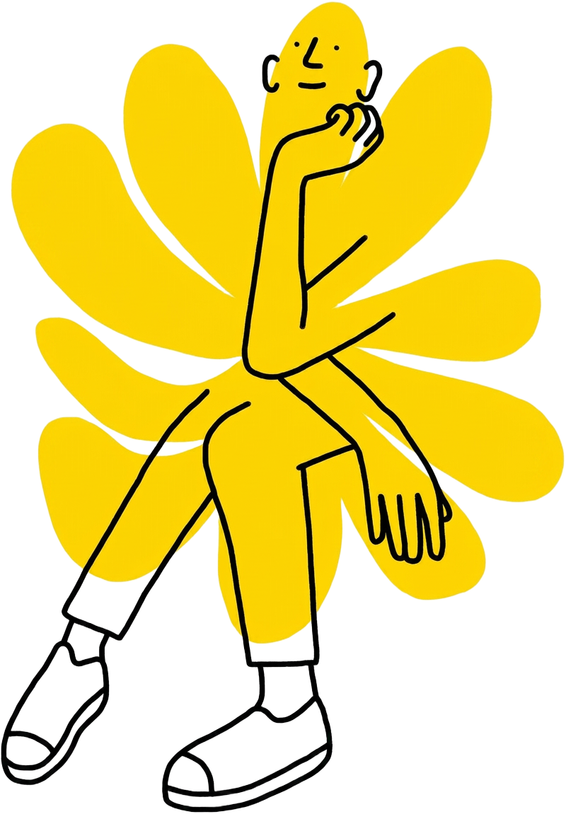 Ilustração de pessoa pensando sobre cada projeto